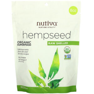 Nutiva Hempseed Raw Shelled 8 Oz.