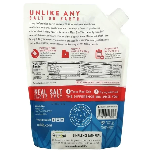 Real Salt Ancient Fine Sea Salt 26 oz (737 g) Redmond Trading Company - Image 2