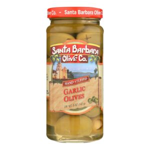 Santa Barbara Olive Co | Premium Individually Hand Stuffed Cocktail Olives 5 OZ