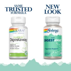 Solaray Super Digestaway Digestive Enzyme Blend | Healthy Digestion & Absorption 90 Cap
