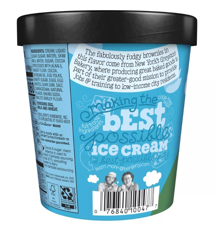 Ben & Jerry's Ice Cream Chocolate Fudge Brownie - 16oz 3 Ben & Jerry's Ice Cream Chocolate Fudge Brownie - 16oz - Image 3