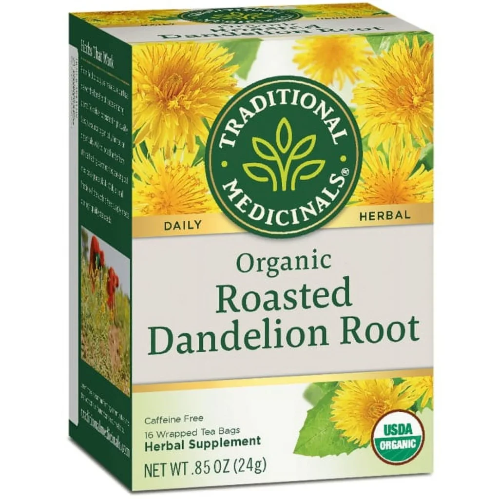Traditional Medicinals Organic Roasted Dandelion Root Herbal Tea – 16 ...