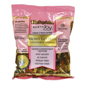 Tinkyada Gluten Free Brown Rice Vegetable Spirals 12 Oz