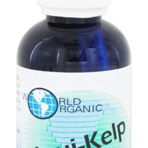World Organic Kelp Iodine Supplement Liquid 2 oz