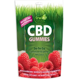 Irwin Naturals Cbd 30 Mg Gummies Raspberry 30 Ct
