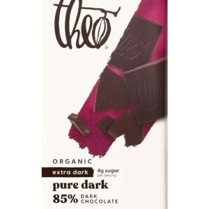 Theo Bar Org 85% Dark Chocolate 3 Oz